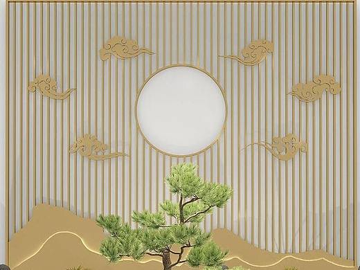 款式丰富多样的青古铜铝板雕刻屏风花格
