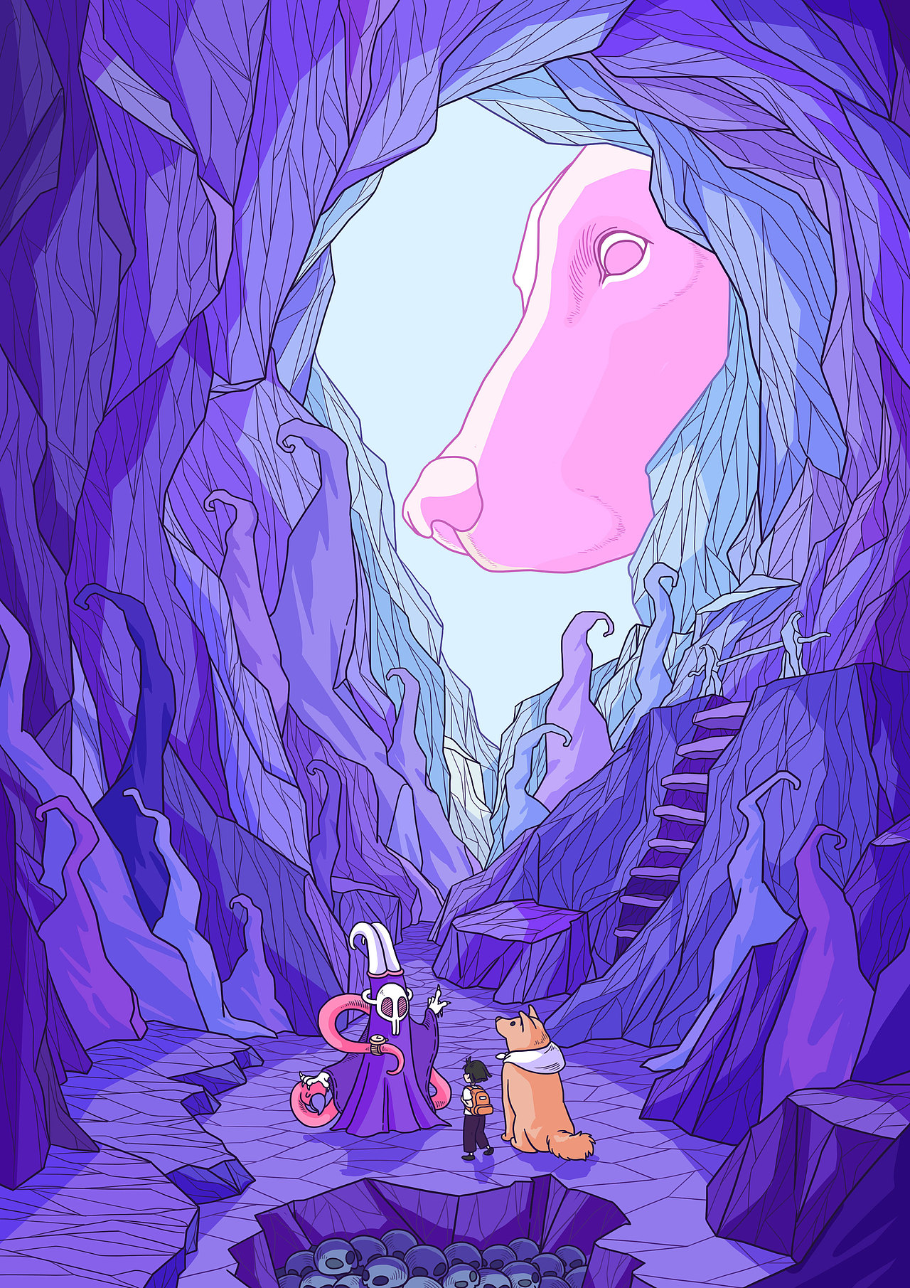 《问路》
我很喜欢电影《回到未来》里的一句台词:“我们要去的地方不需要路。”<br>