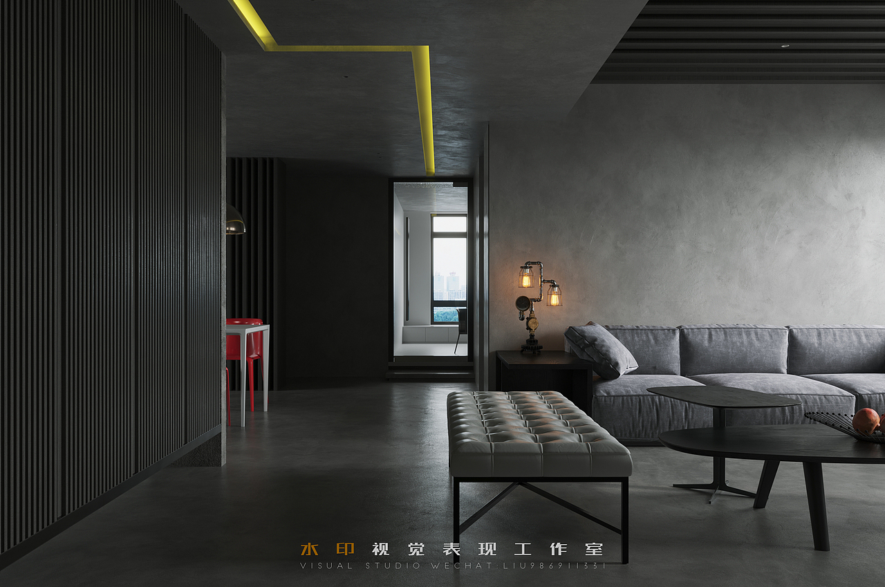 临摹-水泥灰空间,朴素自然!（图ZMjkwNDU3MDcy） - 家装设计 - 站酷设计师小黄小黄小黄小原创素材 - 站酷ZCOOL