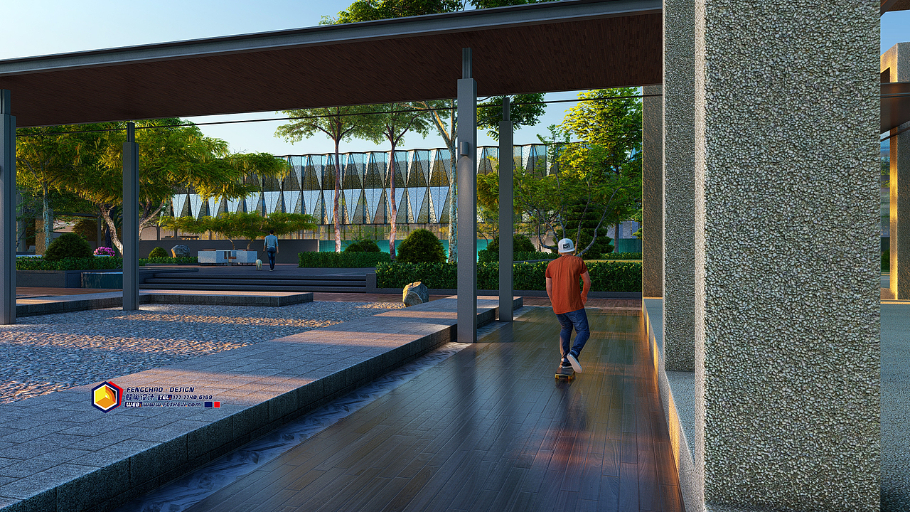 蜂巢设计 金茂府 建筑动画