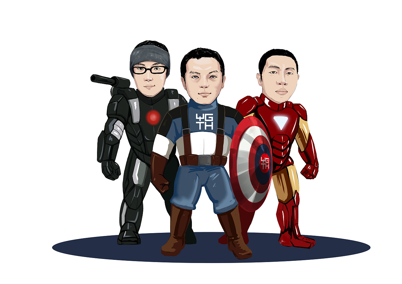 三人行|插画|创作习作|疯伯爵 - 原创作品 - 站酷 (zcool)