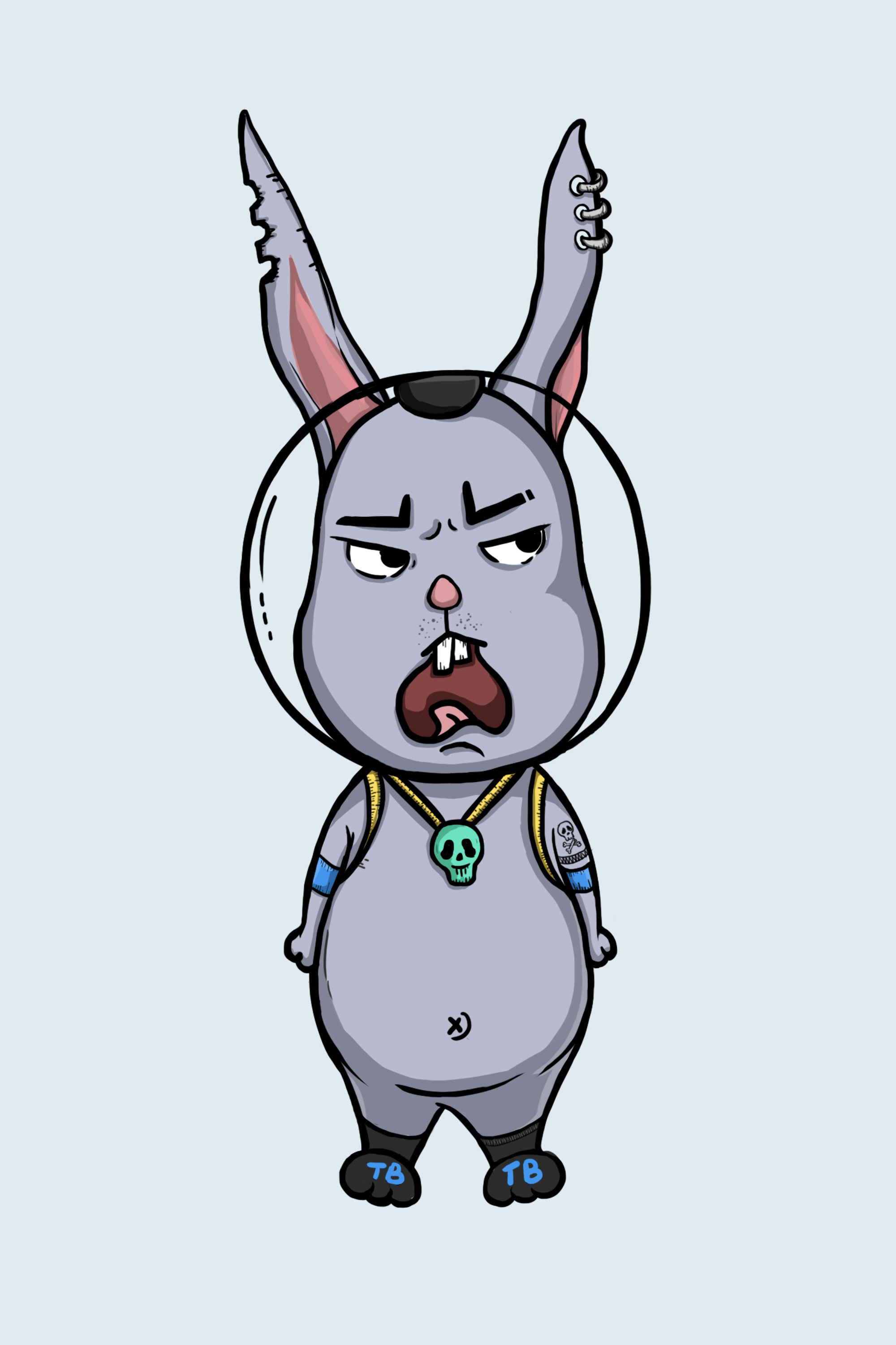兔兔壁纸|插画|创作习作|格物安33 - 原创作品 - 站酷 (ZCOOL)