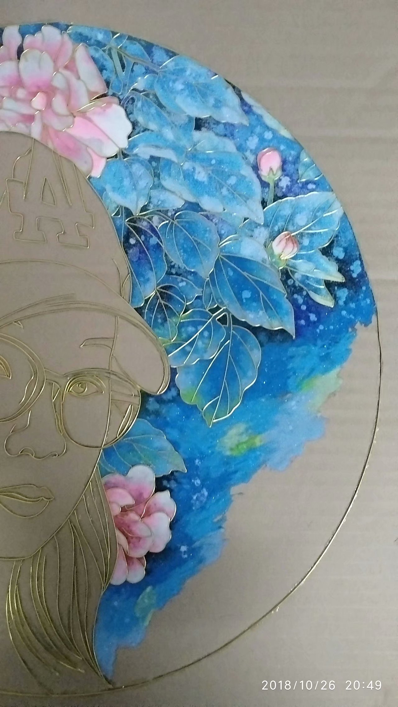 小试牛刀(景泰蓝工艺画)|手工艺|工艺品设计|金珐工艺_原创作品-站酷