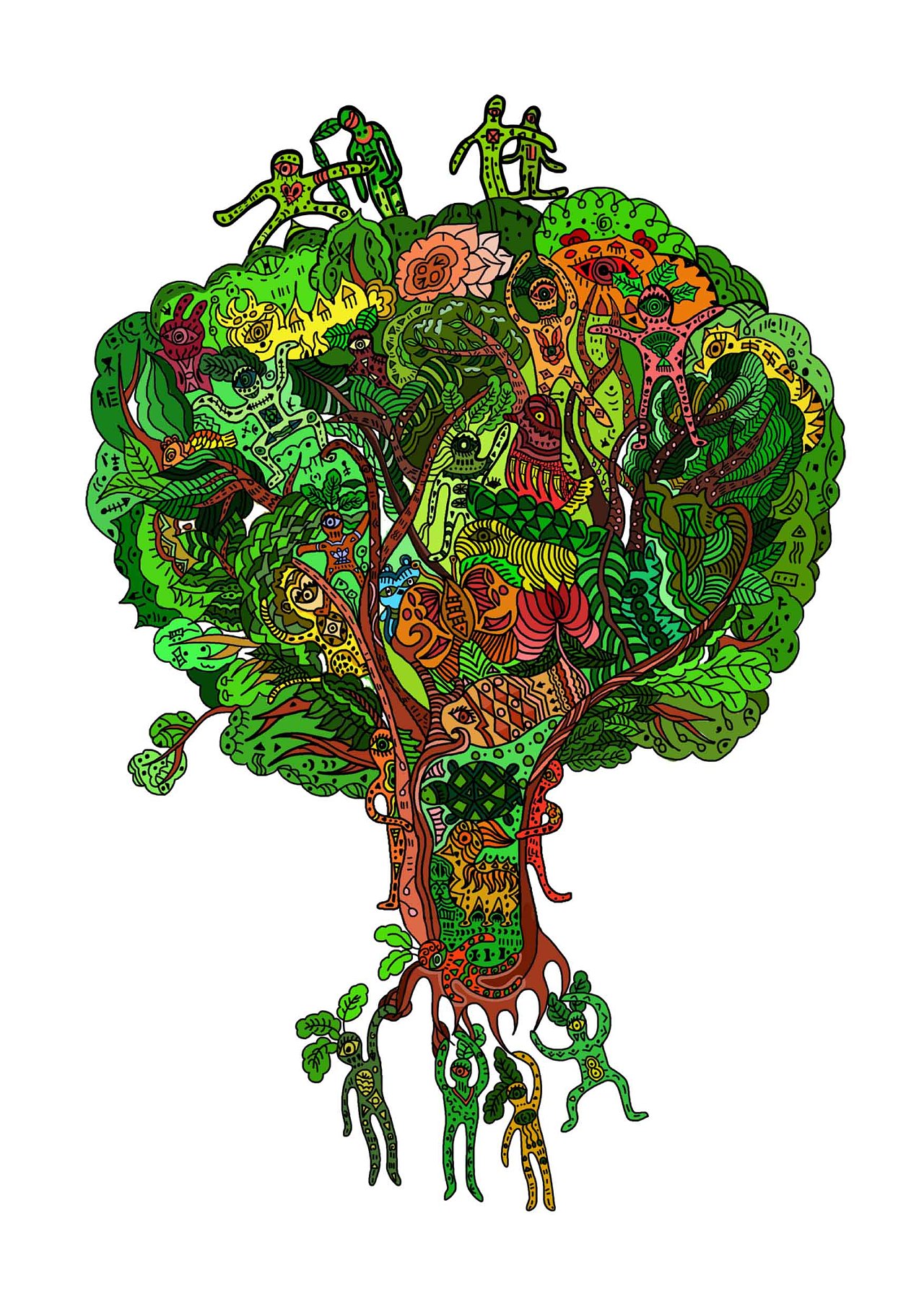 大树|插画|插画习作|荣儿茜r - 原创作品 - 站酷 (zcool)