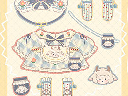 奶藍(lán)咩咩（娃衣著替童裝設(shè)計(jì)稿）