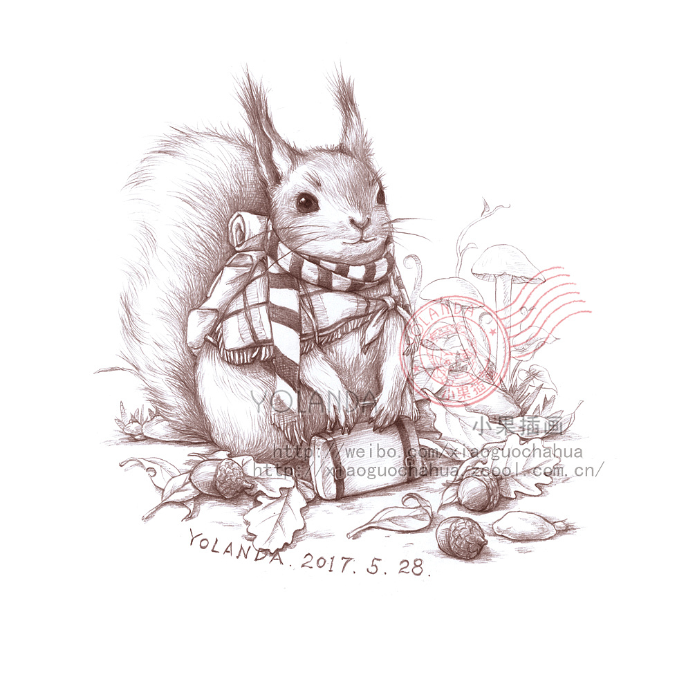 森系铅笔绘画——神奇动物园(二)