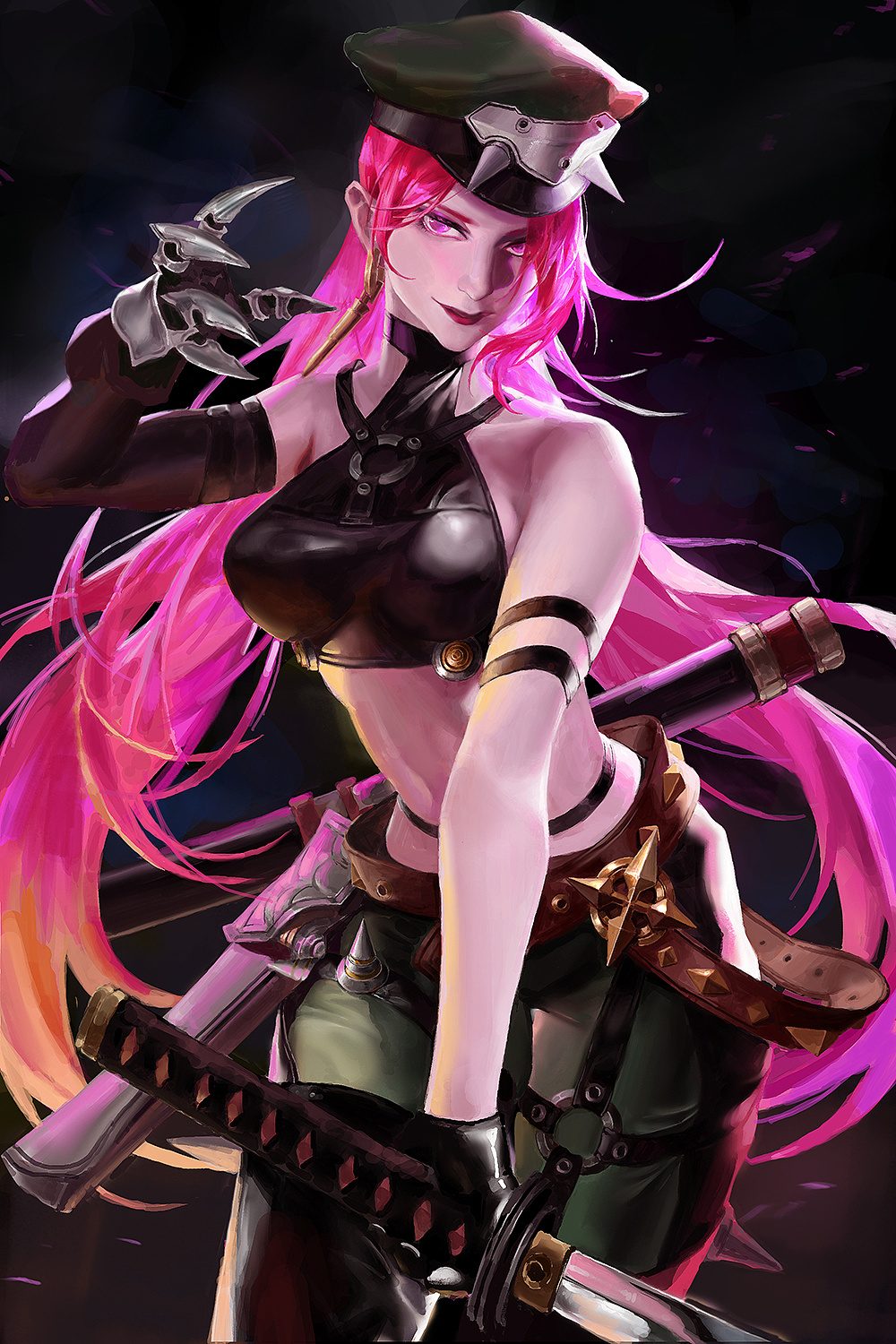 原创 军武战姬 剑与槌 插画|插画|游戏原画|肚边直男 - 原创作品