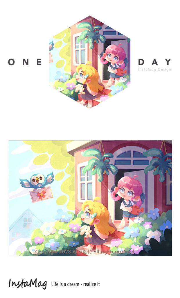 2022末—2023三月末作品集（图ZMzM1OTA4ODg4） - 儿童插画 - 站酷设计师夏洛特H原创素材 - 站酷ZCOOL