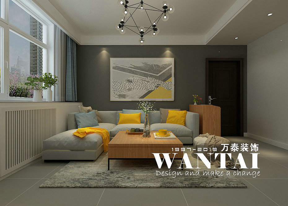 泰安兴隆家园170m²顶加阁复式现代简约装修效果图