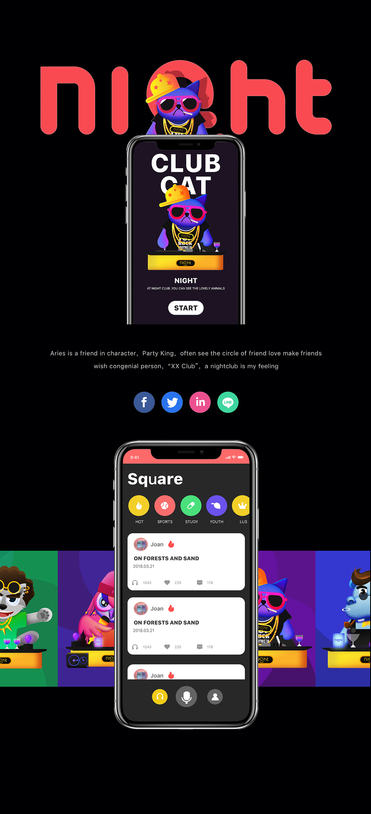 NIght Club（图ZMTI2NjAyOTQ0） - APP界面 - 站酷设计师花美水子原创素材 - 站酷ZCOOL