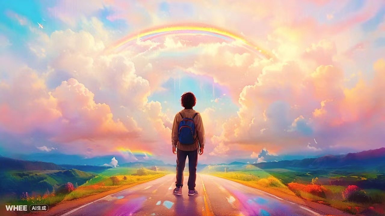 追梦彩虹（图ZMzY4MDUwODk2） - AI作品 - 站酷设计师孙可一SUNSKY原创素材 - 站酷ZCOOL