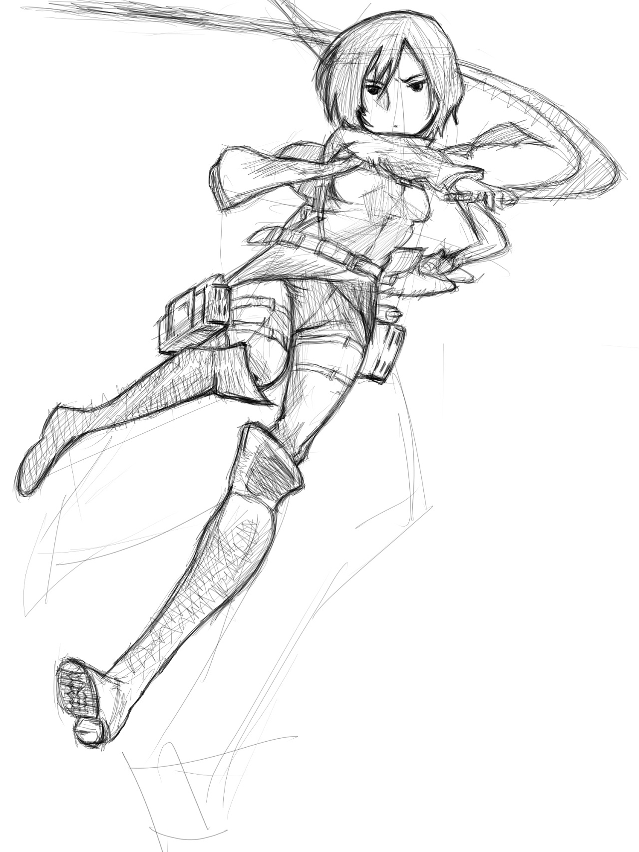 进击的巨人--三笠.