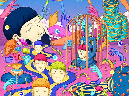 人格世界系列插画设计