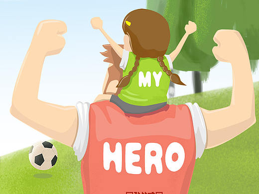 手绘父亲节（个人主页-ZMjg0MzY0MzY=） - 闪屏/壁纸 - 站酷设计师潮流打工人原创素材 - 站酷ZCOOL