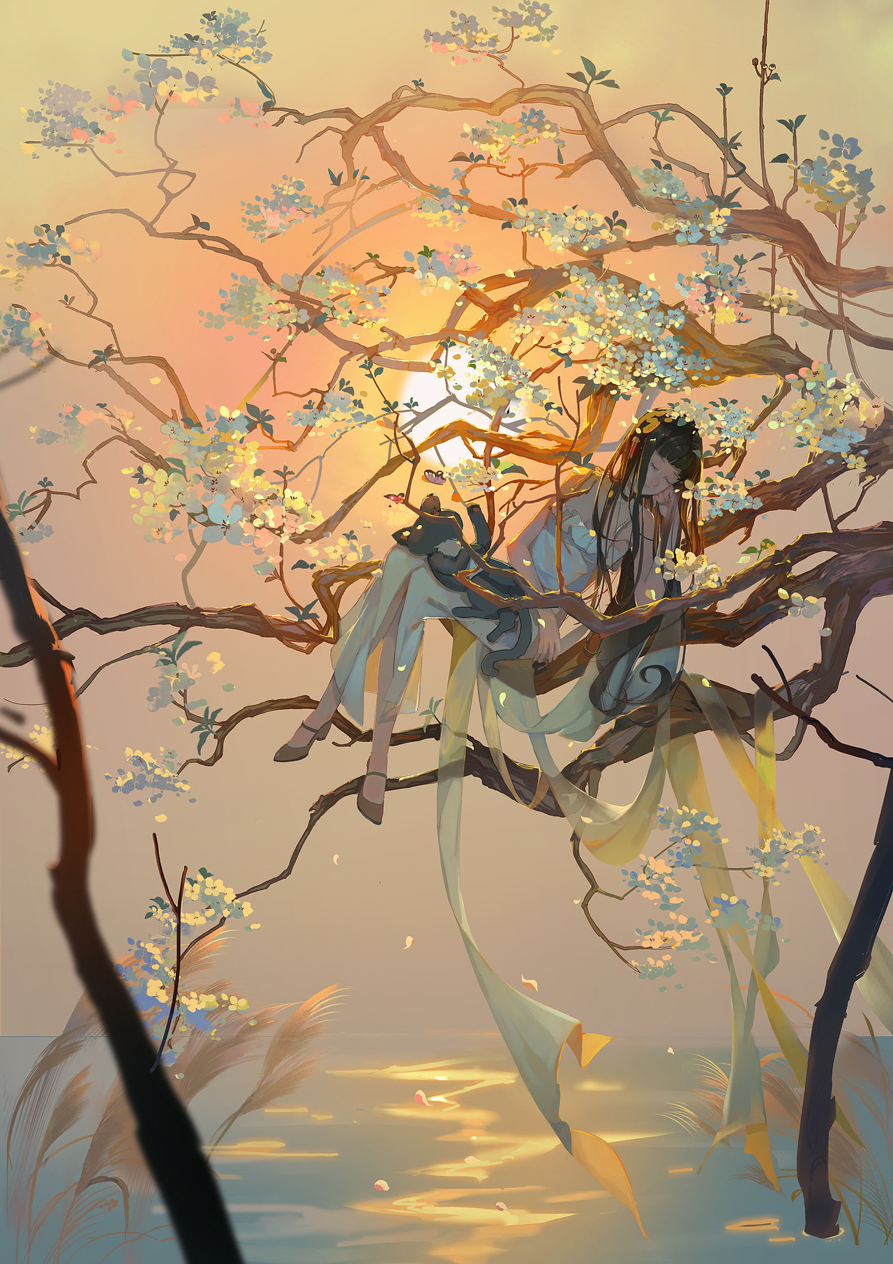 落日余晖（图ZMjMyMTg4MjI0） - 创作习作 - 站酷设计师也林yolin原创素材 - 站酷ZCOOL