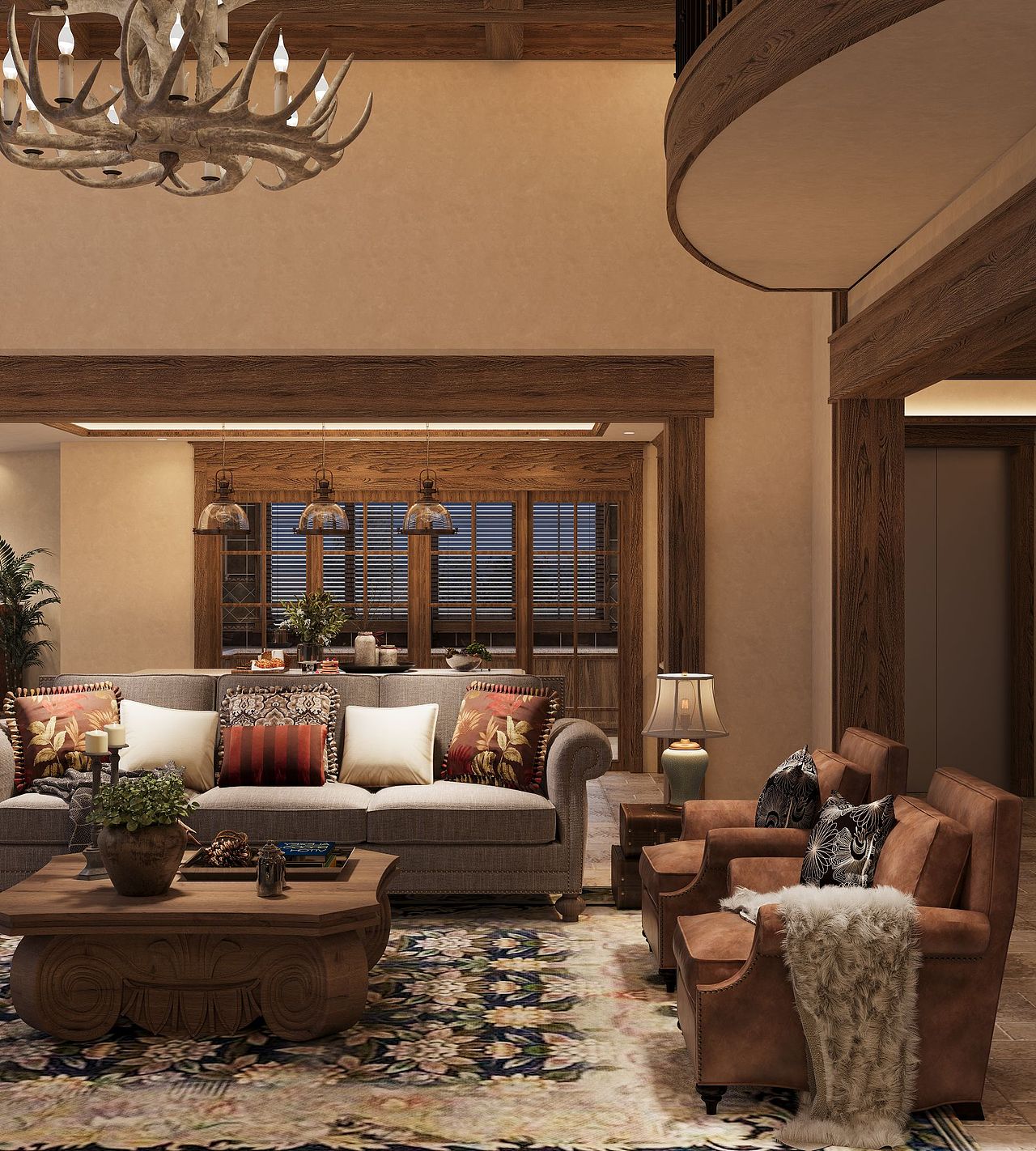 乡村美式（图ZMzUzMDc5ODI4） - 建筑/空间 - 站酷设计师胡伟星原创素材 - 站酷ZCOOL