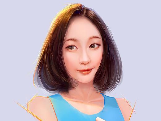 一日一图  画个小姑娘