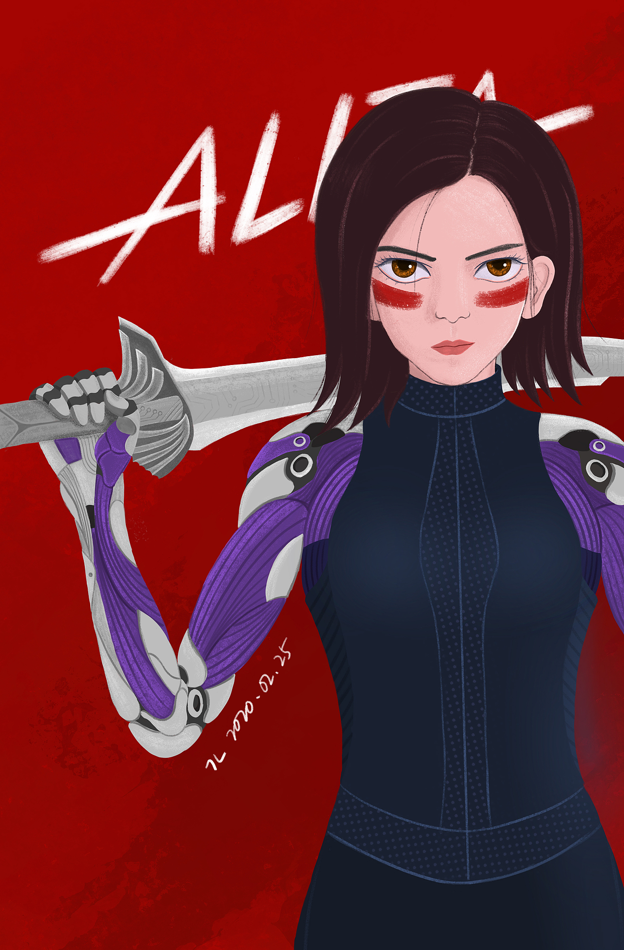 阿丽塔 ALITA（图ZMTk2OTk5MTQ0） - 创作习作 - 站酷设计师SO_YOUNG原创素材 - 站酷ZCOOL