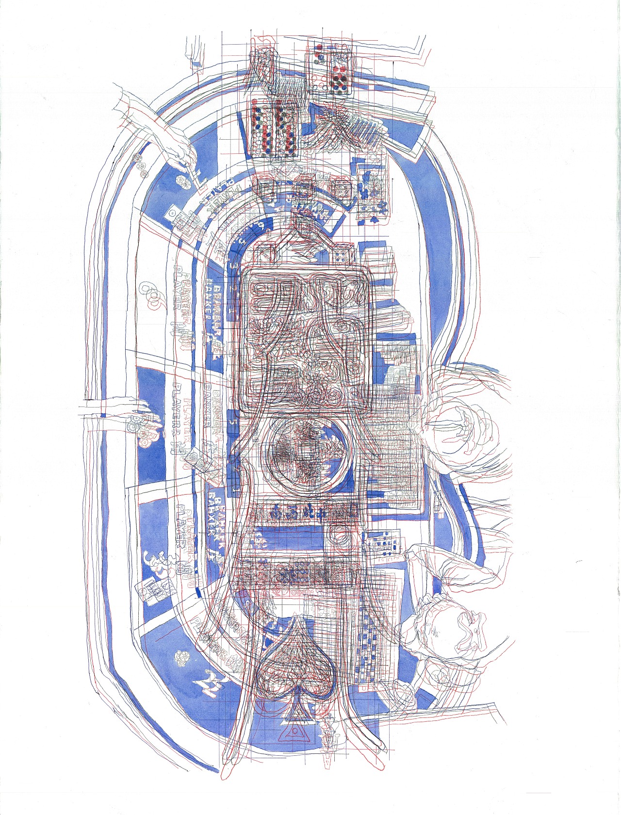 版画元素的道教符箓:长青,颖悟,逸尘,垂手