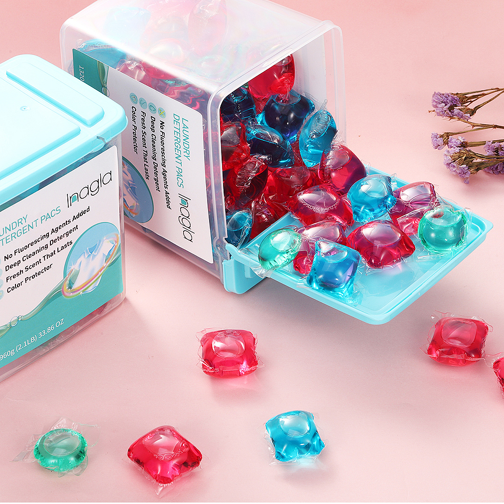 Inagla品牌洗衣凝珠包装设计（图ZMjE0NzU1NjYw） - 其他平面 - 站酷设计师月半小面饼原创素材 - 站酷ZCOOL