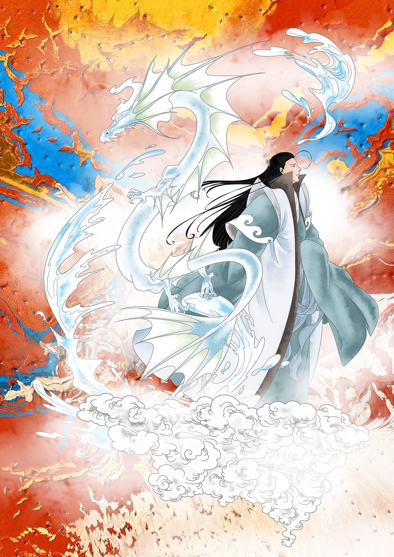 蛟～化气为城（图ZMjU1MDgwMDIw） - 单幅漫画 - 站酷设计师马路牙子原创素材 - 站酷ZCOOL