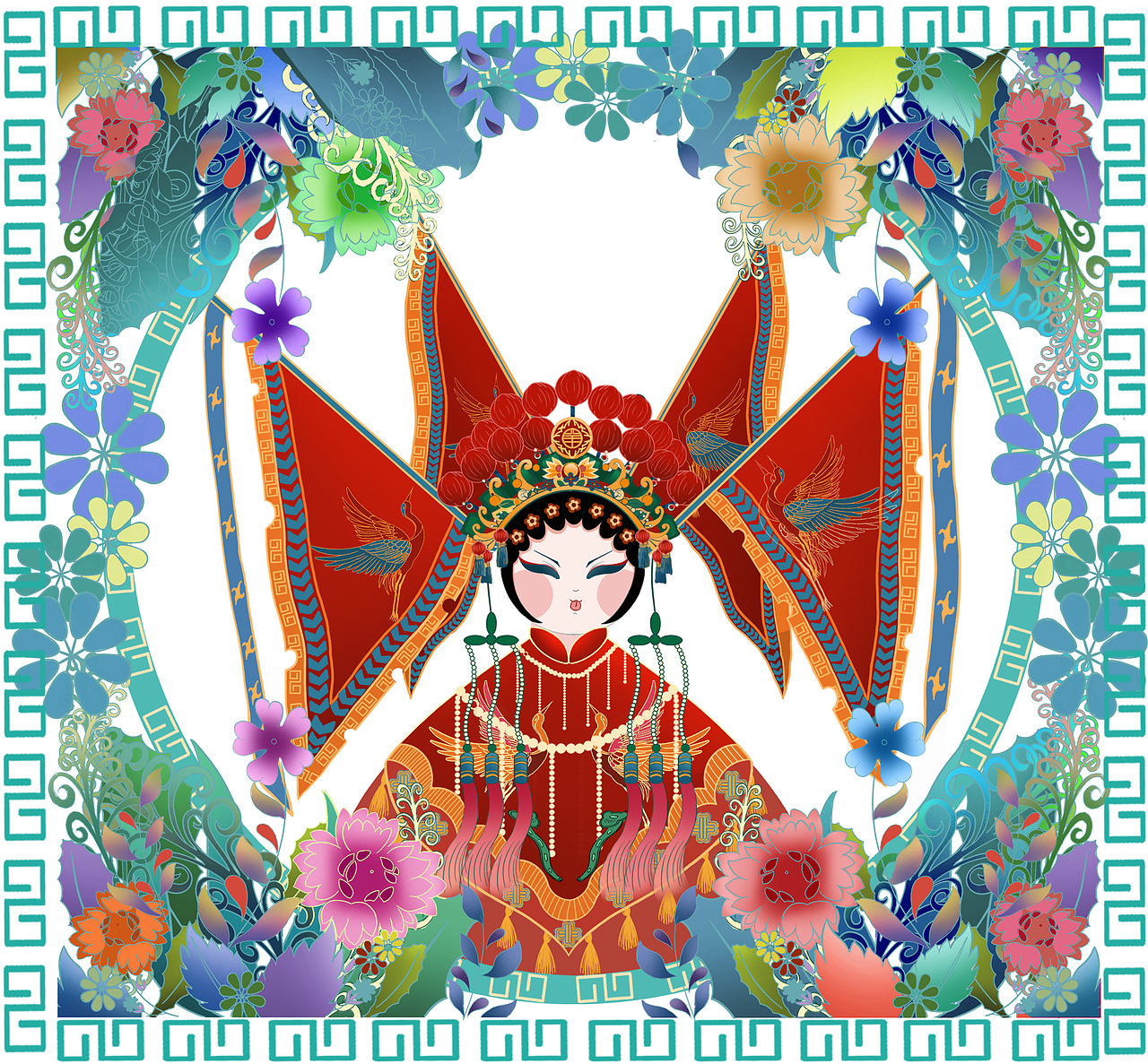 国风插画 包装设计（插画部分）（图ZMjcxMjcyNDAw） - 创作习作 - 站酷设计师Z64660842原创素材 - 站酷ZCOOL