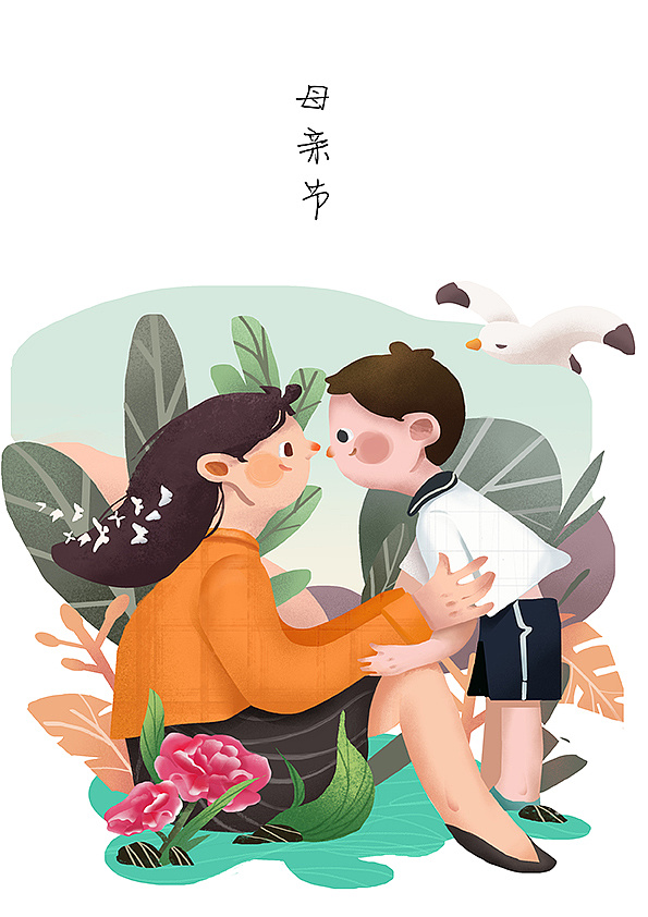 母亲节插画