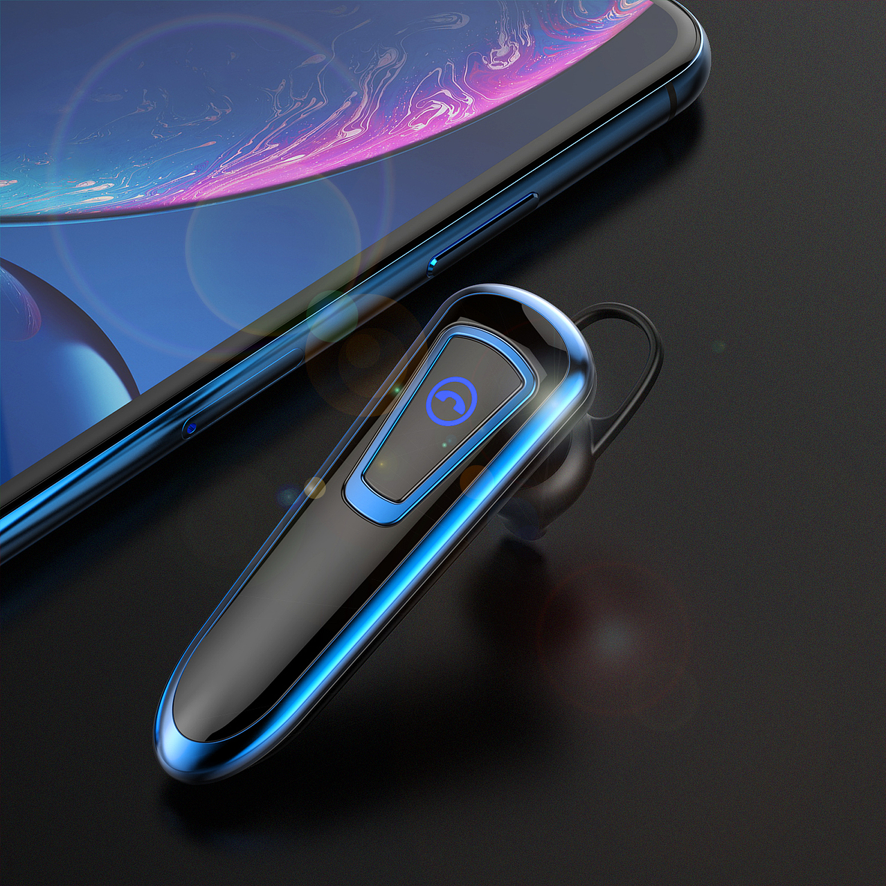 蓝牙耳机 建模渲染效果图亚马逊主图广告宣传图