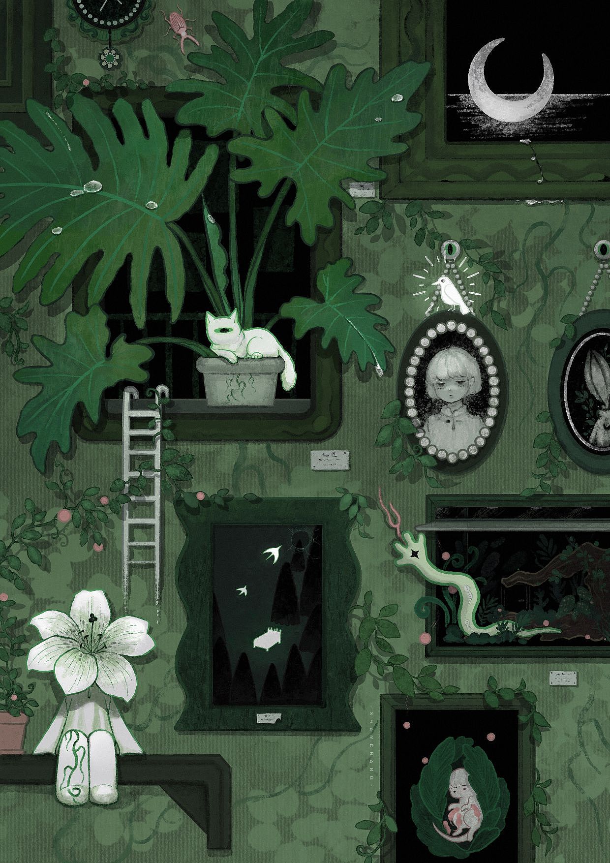 *THE GREEN CAGE*OC合集（图ZMzU2NjU1NTg4） - 艺术插画 - 站酷设计师山常原创素材 - 站酷ZCOOL