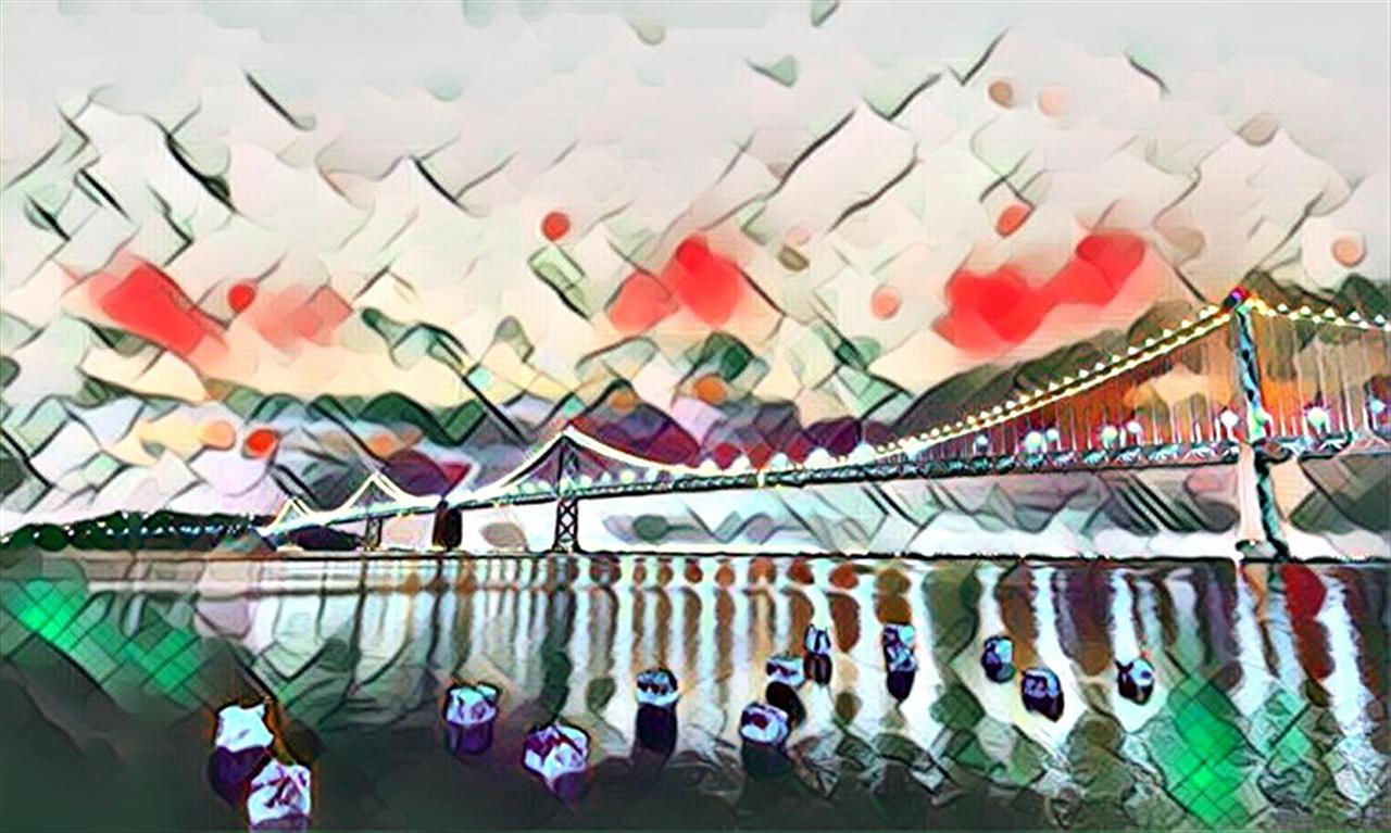 超现实水彩抽象画