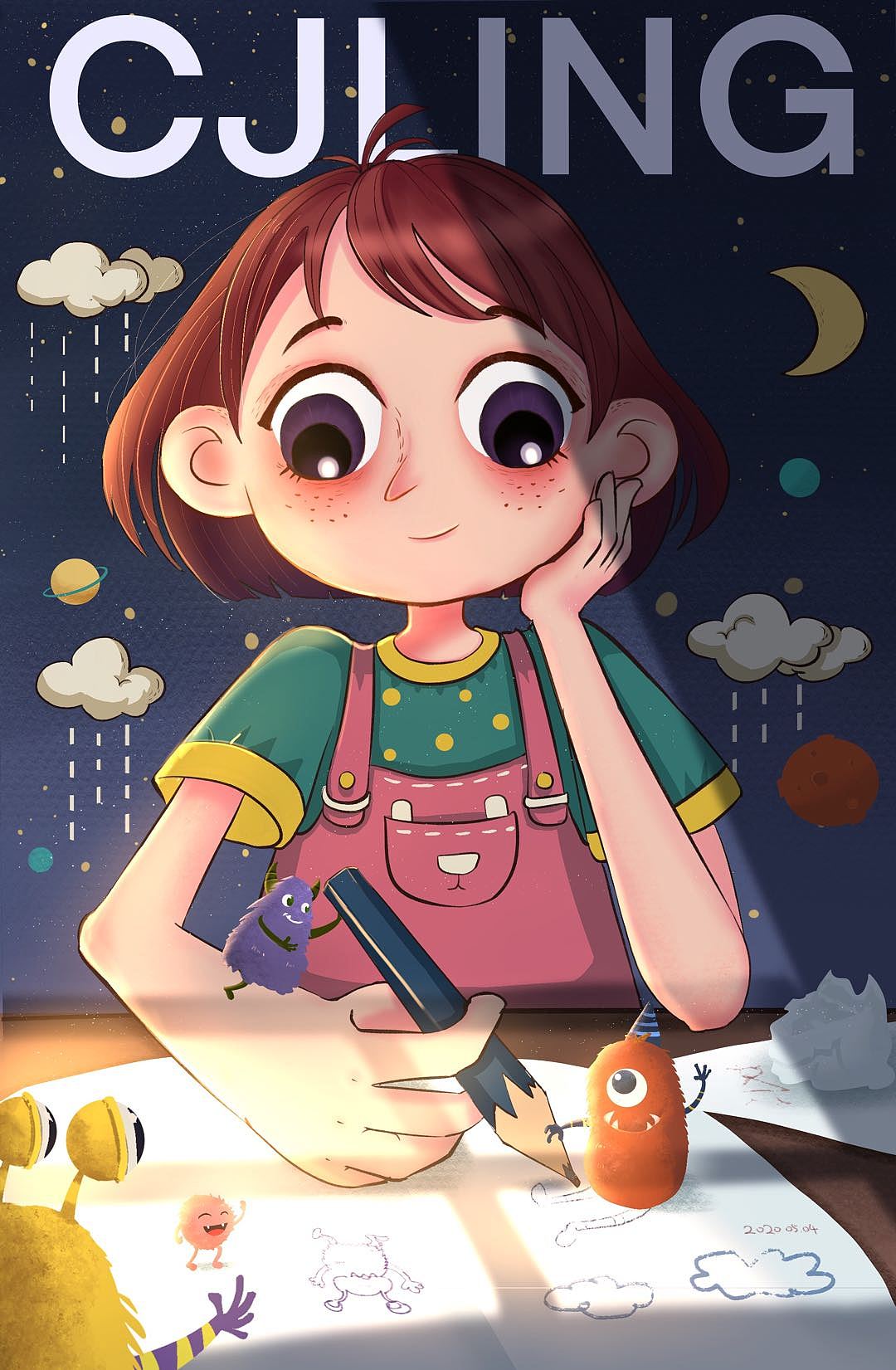 05.04原创绘画 幻想小女孩