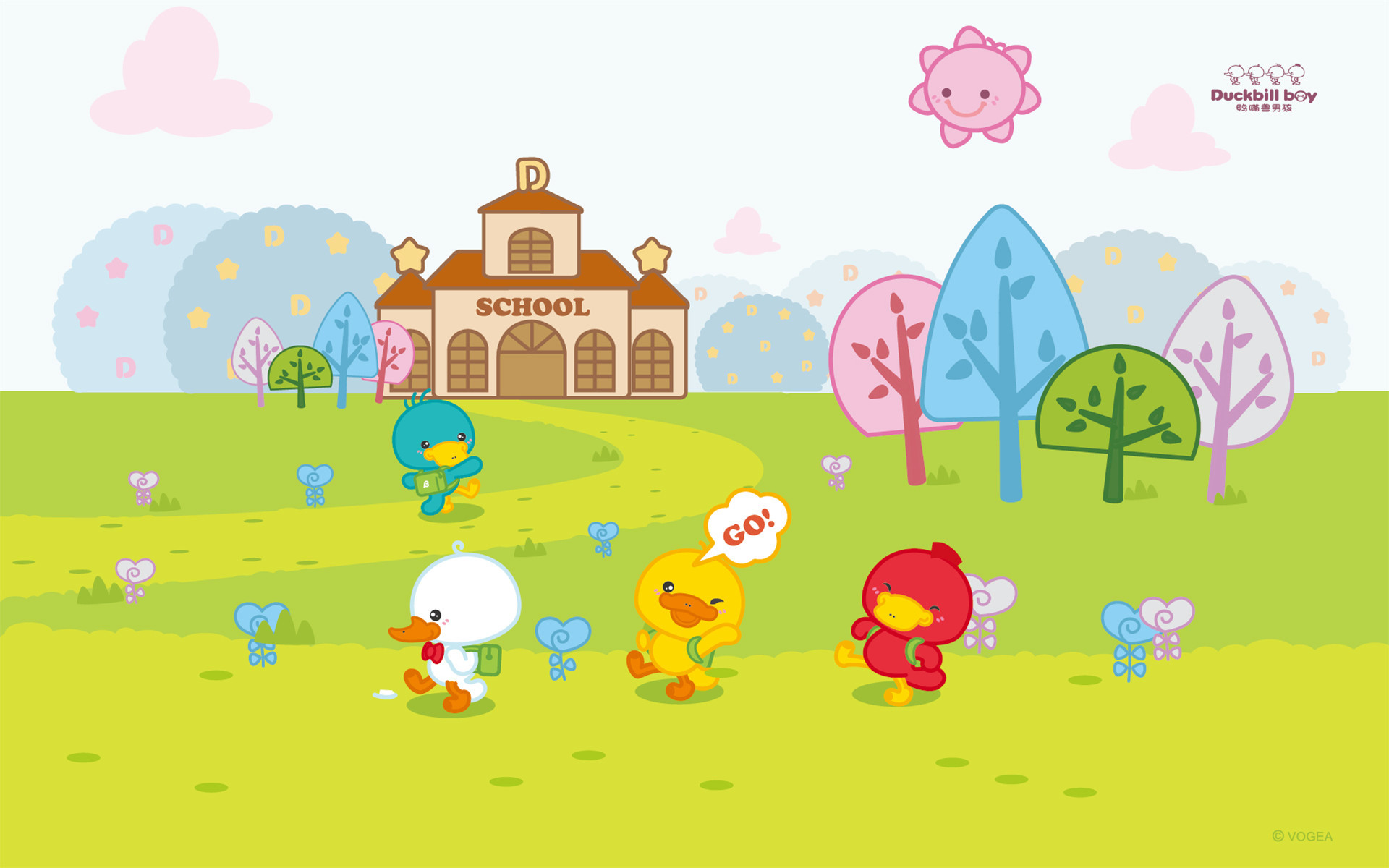 鸭嘴兽男孩宝贝系列插画