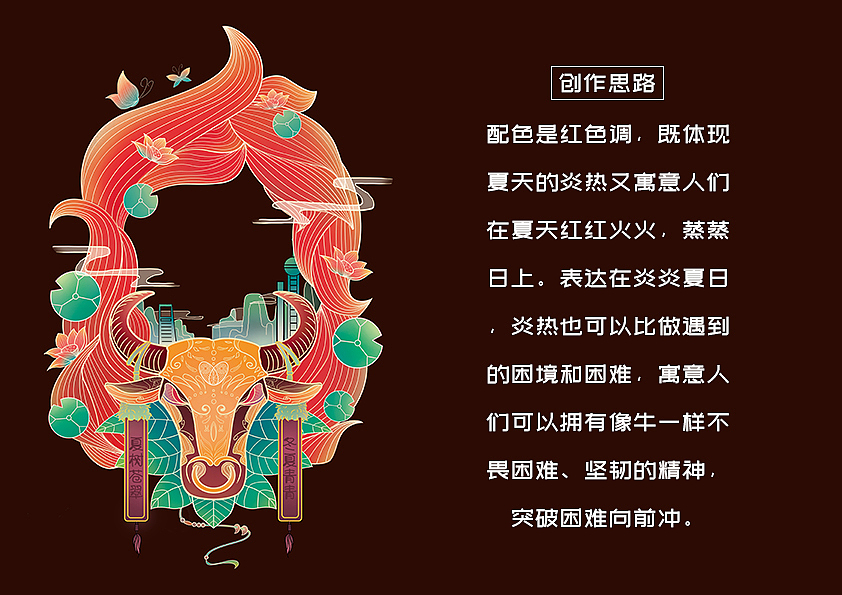 《”牛“转2021》— 数字创意插图设计（图ZMjQ0NTA5MDY4） - 字体/字形 - 站酷设计师JIA辣不加醋原创素材 - 站酷ZCOOL