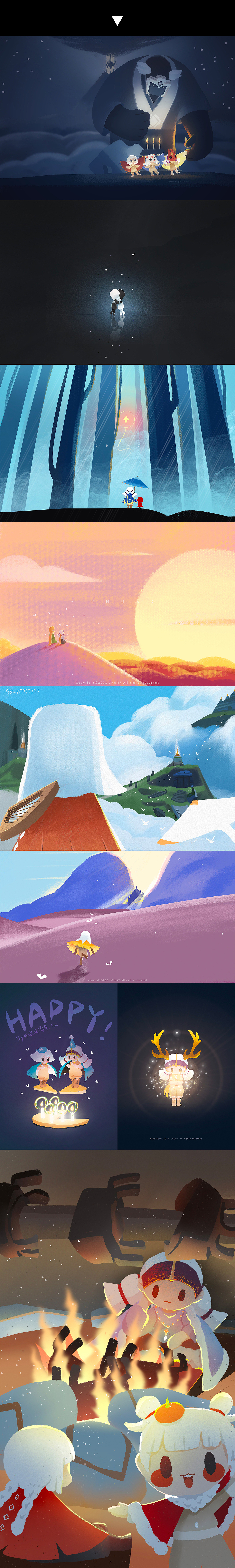 2021插画集（图ZMjgxNjUyMjI0） - 商业插画 - 站酷设计师CHUN7原创素材 - 站酷ZCOOL