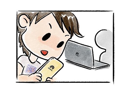给华为校招画的一些推文小插图