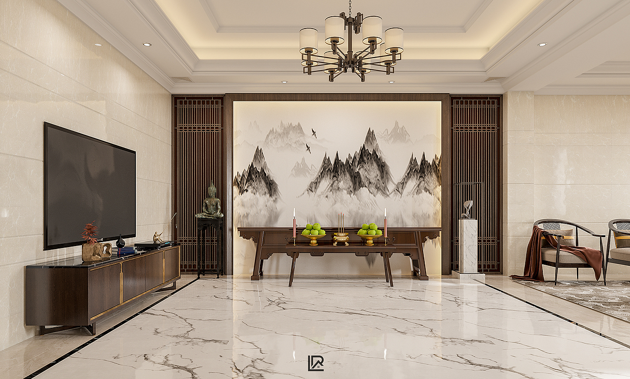 新中式 / 藏风聚气的稳重之家