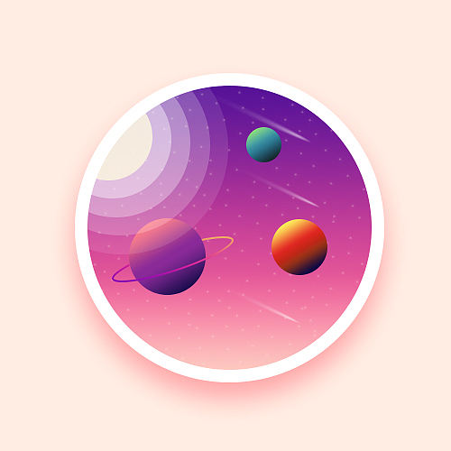 彩色星球（個人主頁-ZMTk4OTU4MzY=） - 圖案 - 站酷設計師七里86原創(chuàng)素材 - 站酷ZCOOL