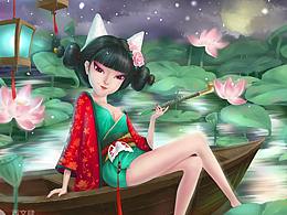 Q版人物-白蛇缘起狐妖