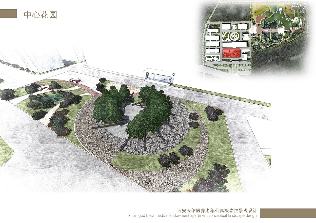 归园田居敬老院景观设计（图ZNzA2ODIzOTI=） - 景观设计 - 站酷设计师调色板22原创素材 - 站酷ZCOOL