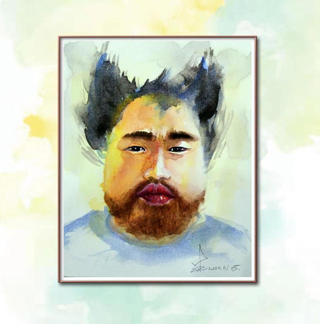 生振宇水彩画