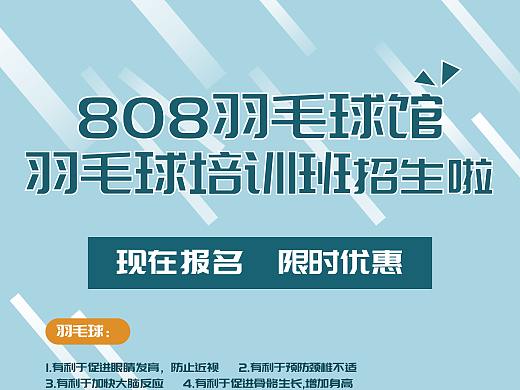 羽毛球招生易拉宝