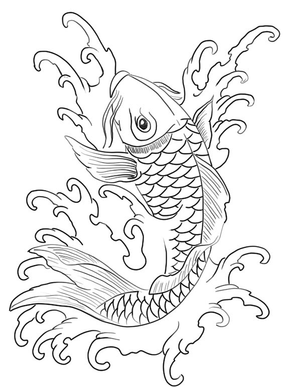 国潮-鱼|插画|商业插画|奋力奔驰 - 临摹作品 - 站酷 (zcool)