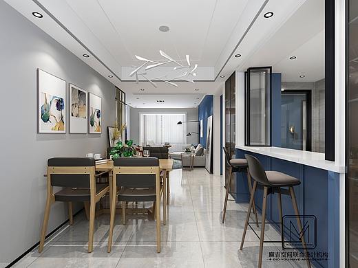 麻吉空间设计 | 北欧混搭 — 融科城效果图