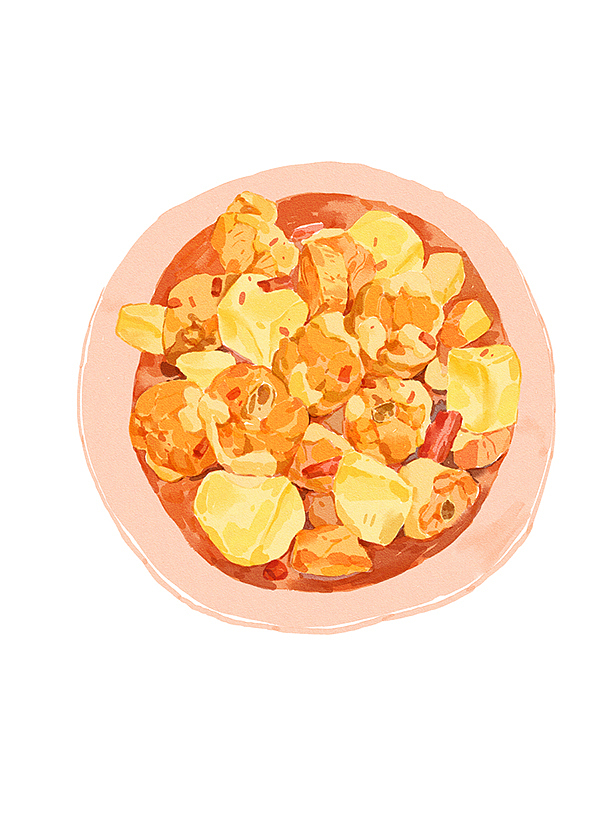 水彩风格课堂示范与商稿