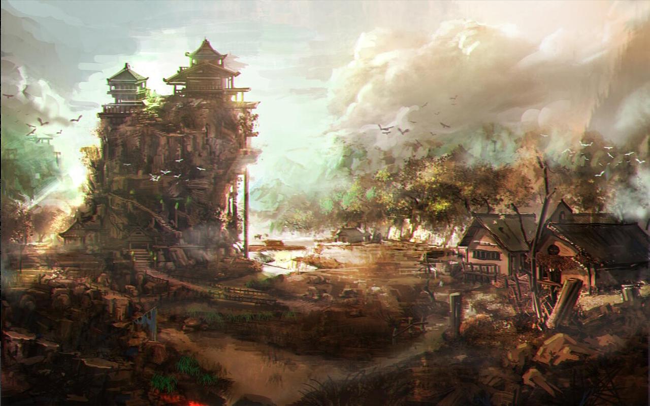 朝山寺（图ZNTMyOTM5ODQ=） - 概念设定 - 站酷设计师EART_JANX原创素材 - 站酷ZCOOL