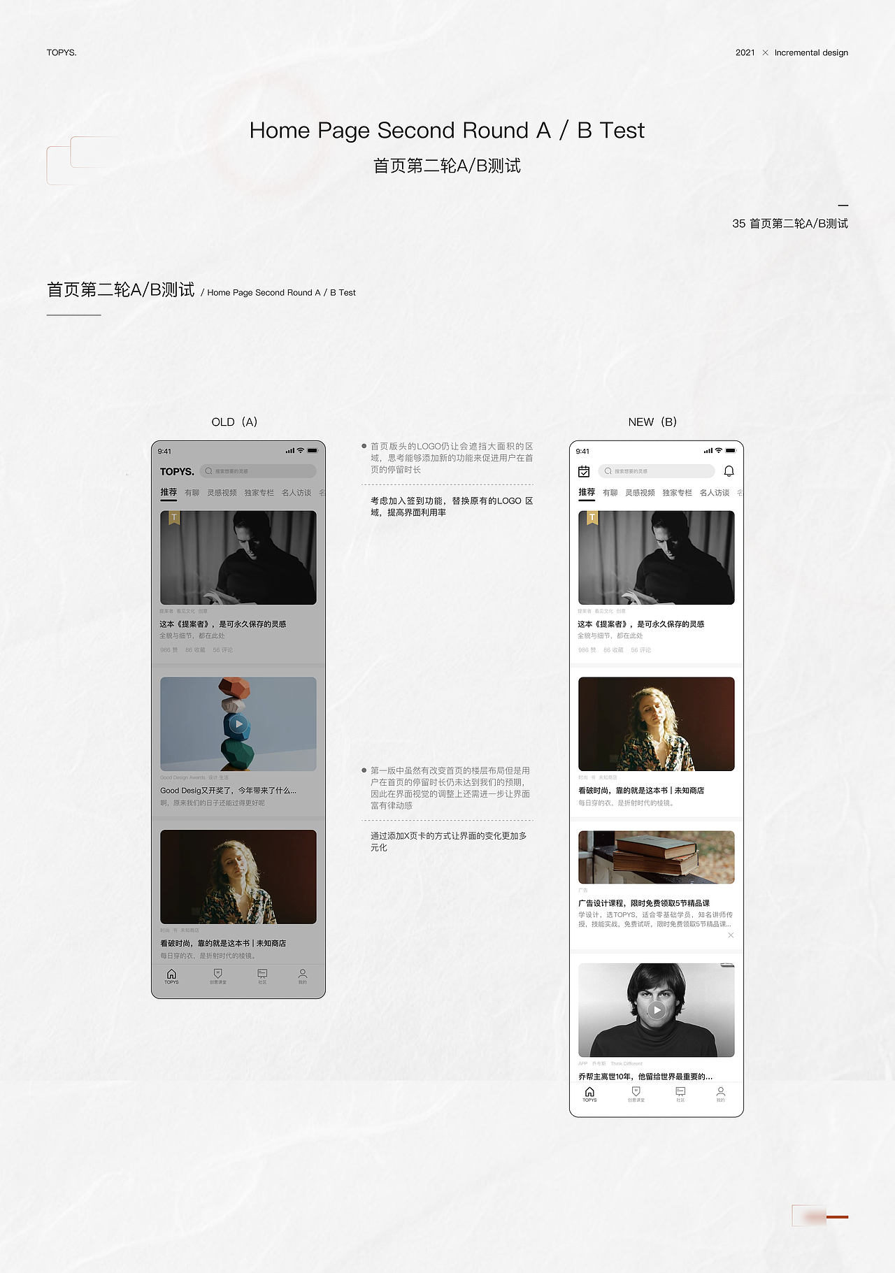 TOPYS 增量设计作品