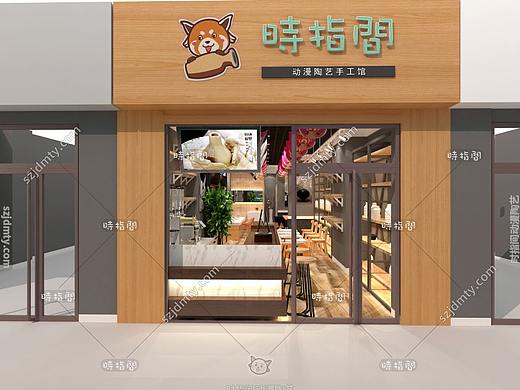 时指间陶艺店装修展示