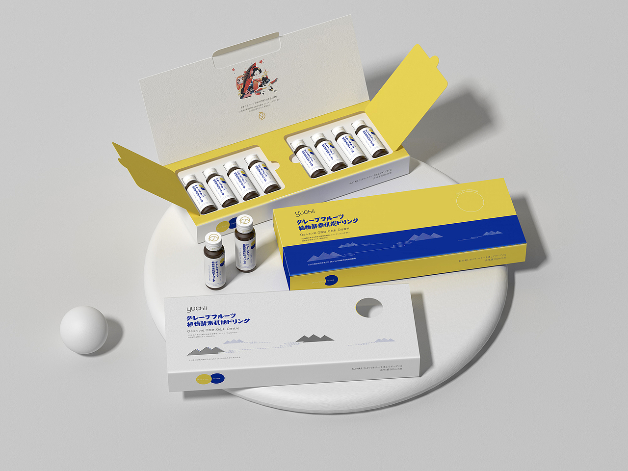 YUCHII酵素饮品产品包装设计
