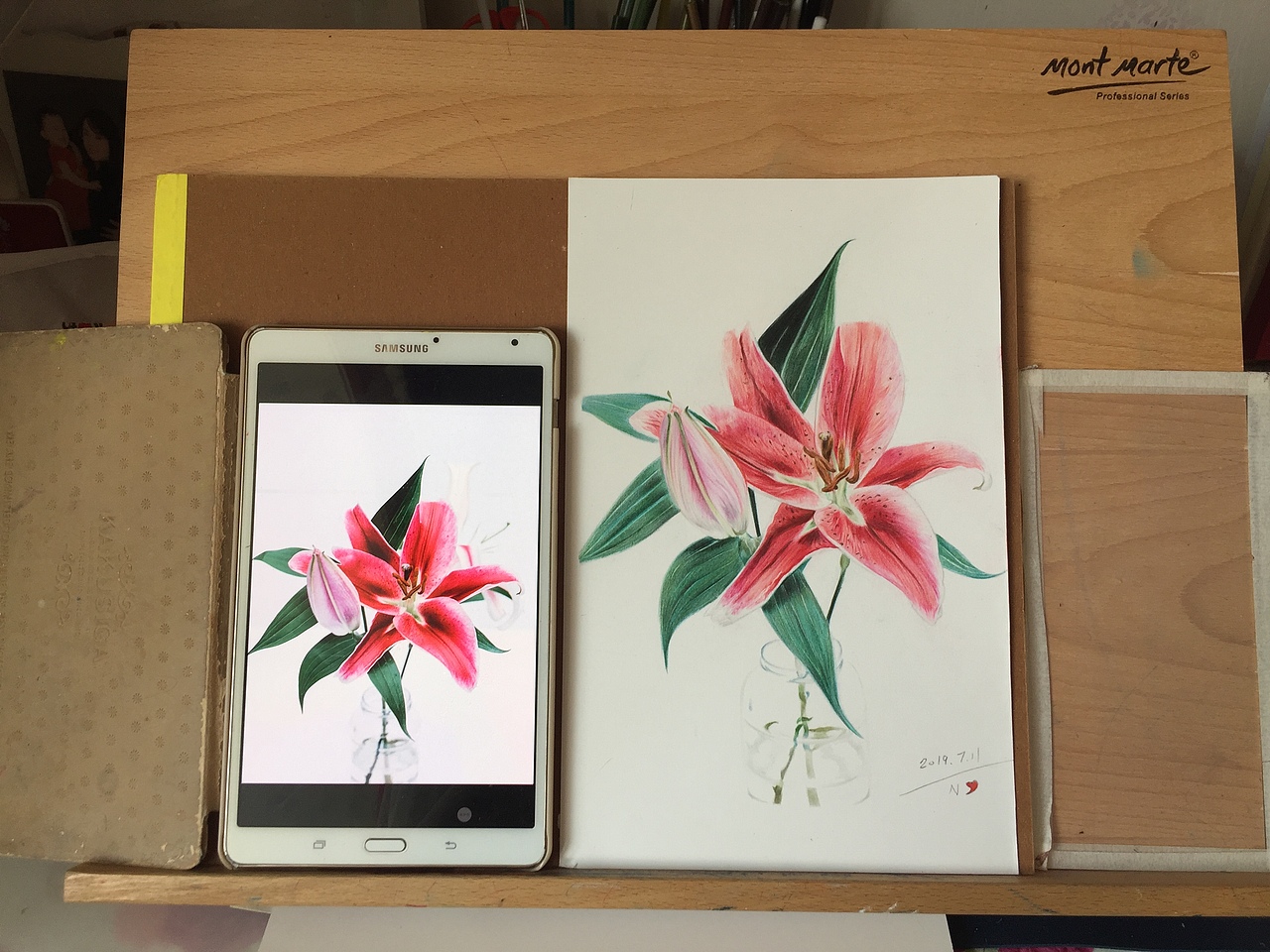 彩铅手绘 百合花（图ZMTY2Njg5MTU2） - 绘画 - 站酷设计师永远的蓉儿恩心原创素材 - 站酷ZCOOL