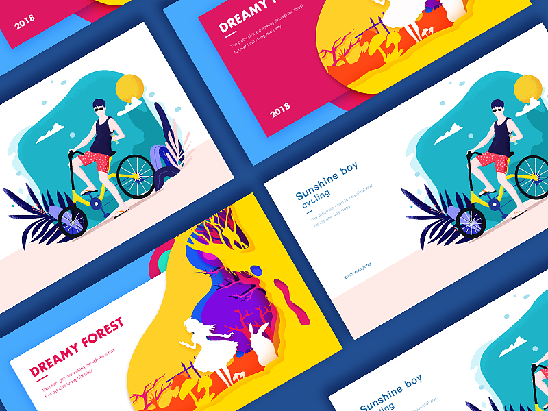 Dribbble网页插画打榜 扁平插画（图ZMTA3OTQ4OTEy） - 其他网页 - 站酷设计师韩字原创素材 - 站酷ZCOOL